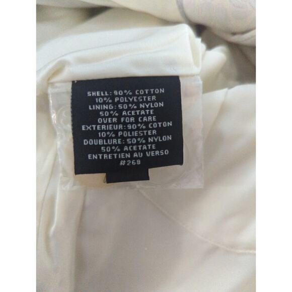 Cole Haan Collective Cream Brocade Double Breasted Blazer Dress‎ Office Size 8 - Picture 9 of 10